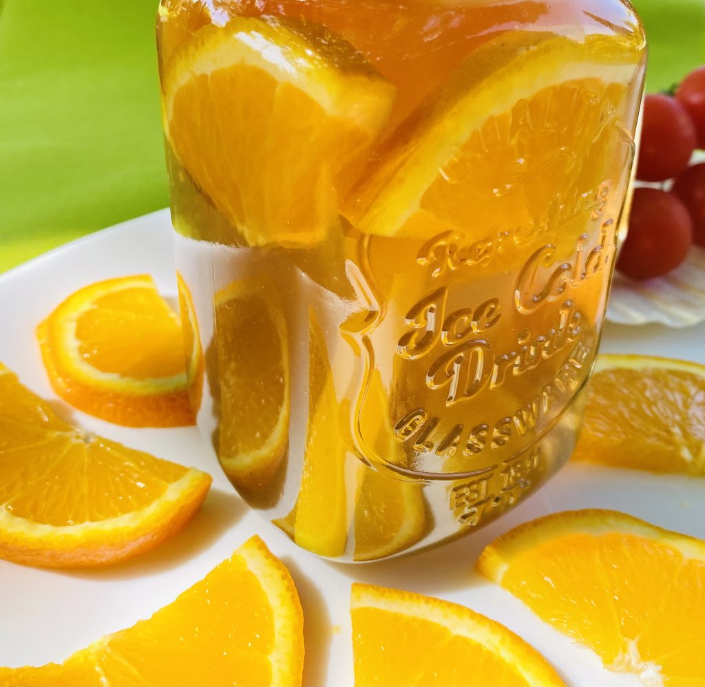 tisane glacée orange mandarine